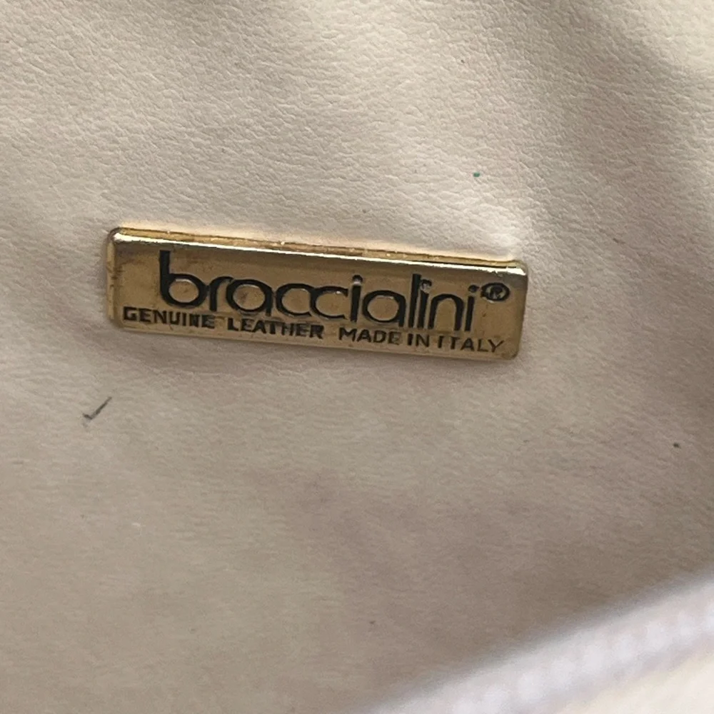 BRACCIALINI | Vintage Light Sage Crocodile-Embossed Women's Makeup Bag Pouch